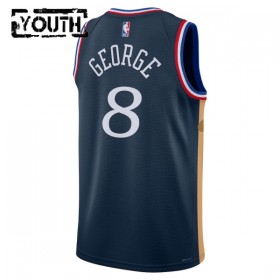 Maillot Basket Enfant Philadelphia 76ers Paul George 2025-26 Nike City Edition Navy Swingman